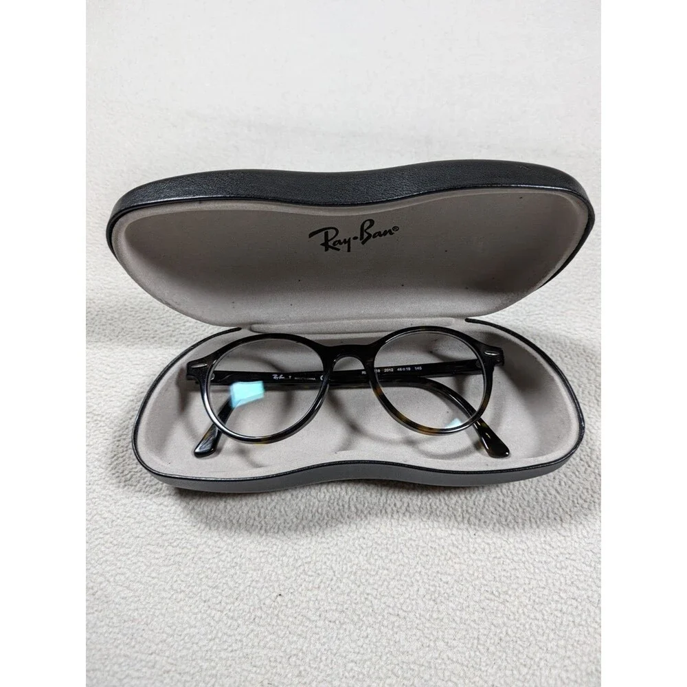 Ray Ban RB 7118 2012 48-19 145 Round Eyeglasses Color Havana Brown Frames Only